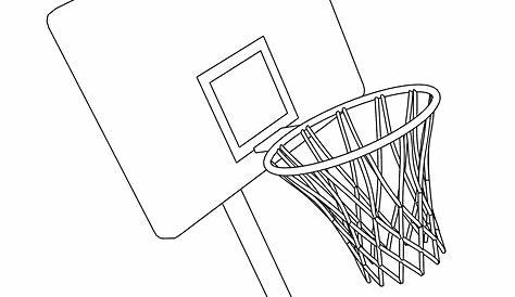 Panier De Basket Dessin Facile Coloriage ball à Imprimer Sur COLORIAGES .info