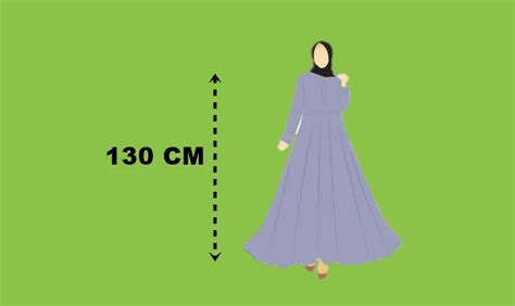 Tips Memilih Panjang Baju Gamis 130 Cm Sesuai Tinggi Badan