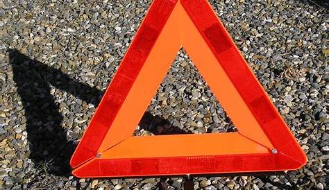 Panneau De Signalisation Triangle Orange Danger. Achat En Ligne Ou Dans