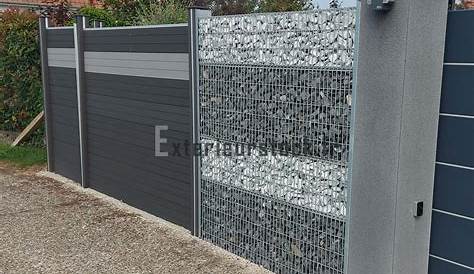 Panneaux de clôture Mur à gabion avec couvercles Acier