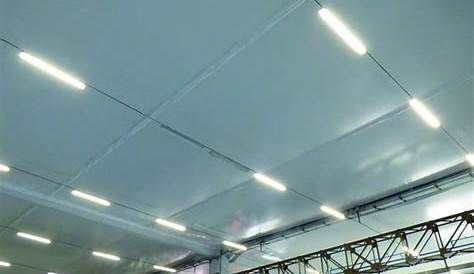 Panneau Isolant Plafond Batiment Industriel Bâche Tendue En Fauxplafond Pour Isolation D'ERP Ou