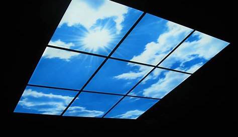Panneau Led Plafond Ciel Lumineux LED 120x120cm (2x 60x120cm, 2x60W