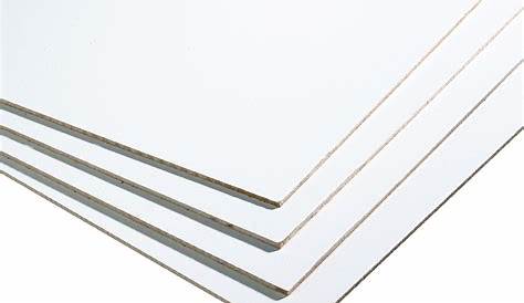 Panneau Mdf Blanc MDF 244x122 Cm 3mm Hubo