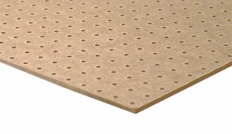 Panneau Mdf Perfore Leroy Merlin Médium (mdf) Naturel, Ep.3 Mm X L.244 X L.122 Cm