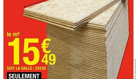 promotion Brico Depot Dalle de plancher osb3 ép. 18 mm
