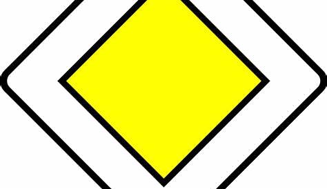Panneau de signalisation jaune blanc — Image vectorielle