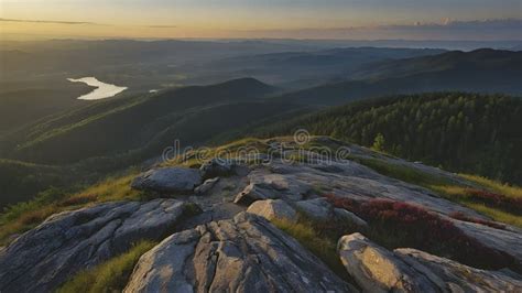 panoramic view from mountain peak