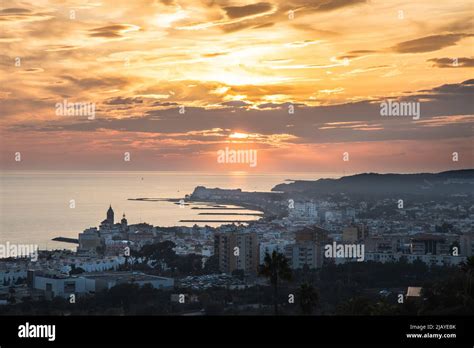 panoramic view of Sitges