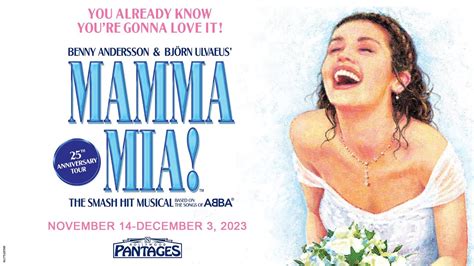 pantages theatre mamma mia