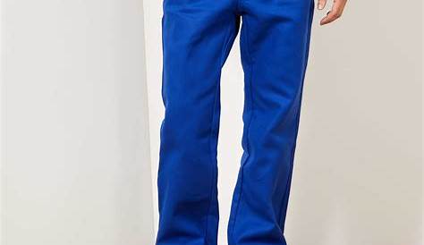 Pantalon Bleu De Travail Homme Pas Cher Extensible Slim Longue