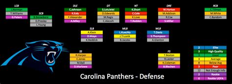 panthers 2015 depth chart