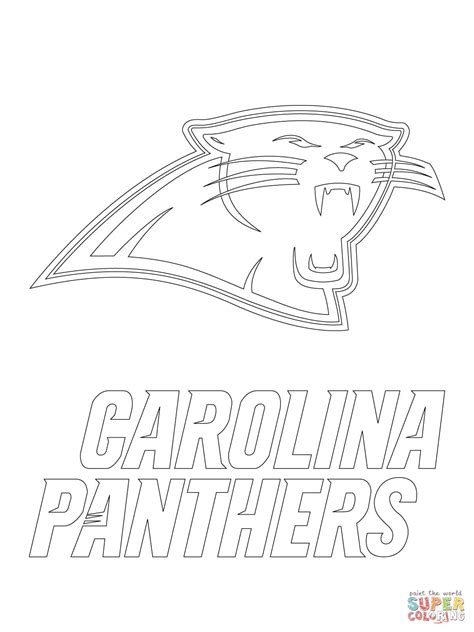 panthers football coloring page