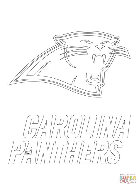 panthers logo coloring page