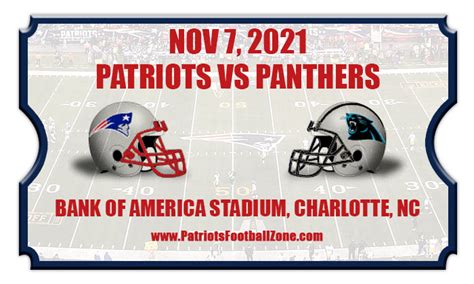 panthers vs patriots tickets