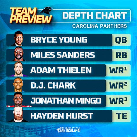 panthers wr depth chart