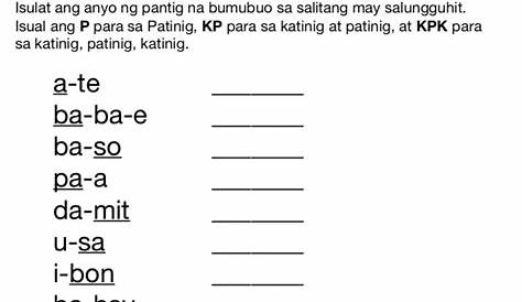 Preschool Filipino Worksheets Bundle Vol. 1 - Samut-samot