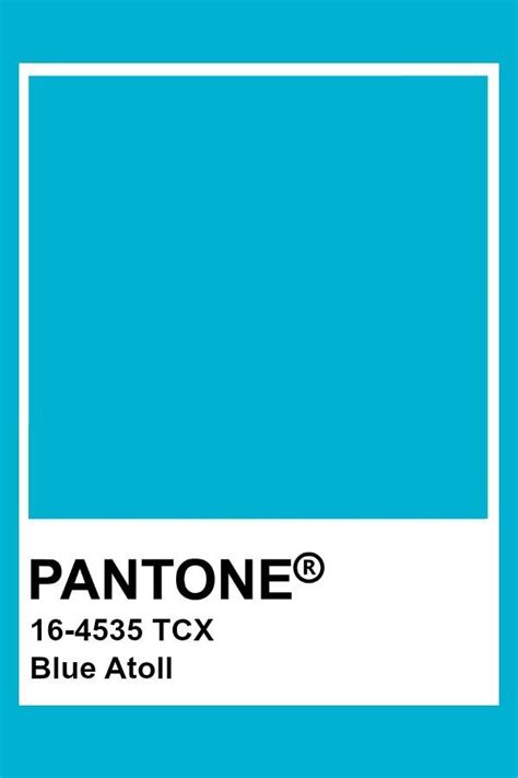 Pantone Blue Atoll