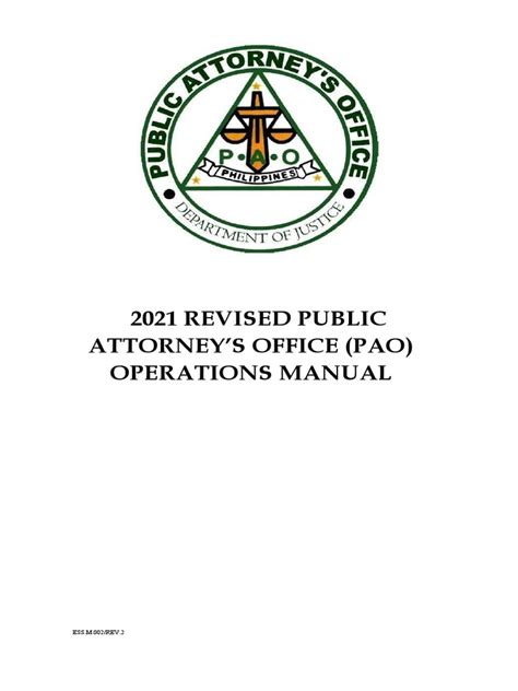 pao operations manual 2021