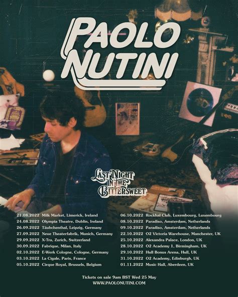 paolo nutini italy tour