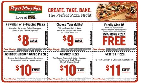 Papa Murphy's Coupon: Enjoy Delicious Pizzas For Less!