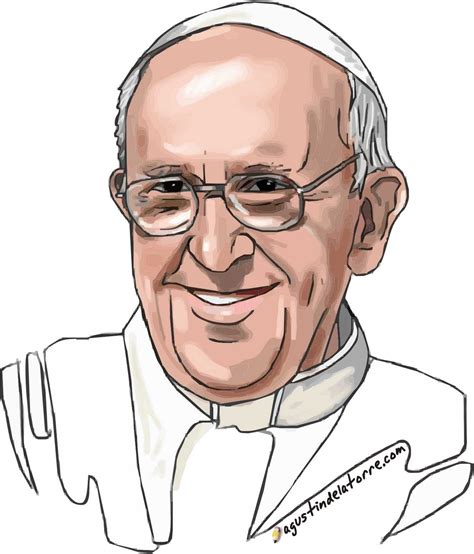papa francisco dibujo