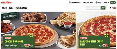 papa johns 2 pizza promo code