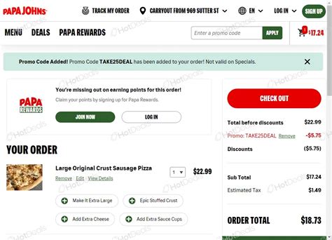 papa johns promo.code