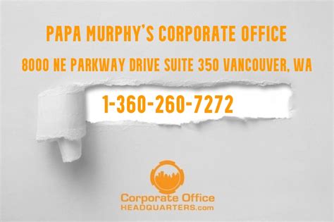 papa murphy's corporate office phone number