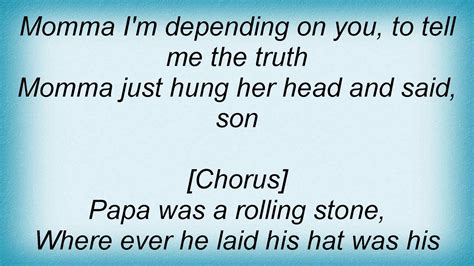 Papa Was A Rolling Stone lyrics