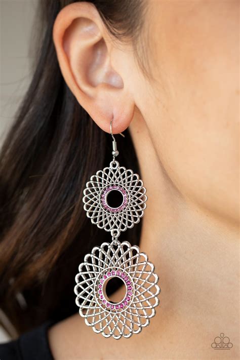 paparazzi jewelry pink earrings