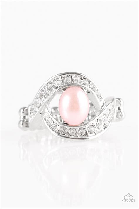 paparazzi pink pearl ring