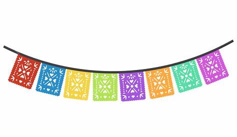 Mexican Clipart Transparent Background Papel Picado Banner Clipart