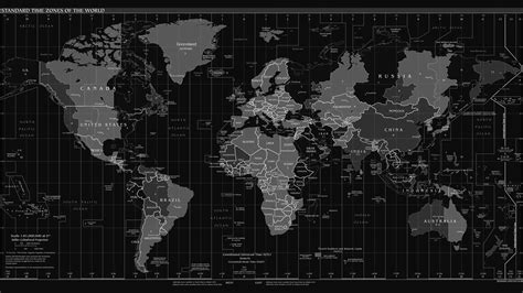 papel de parede mapa mundi preto