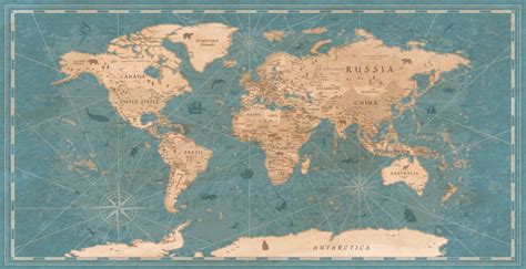 papel de parede mapa mundi vintage