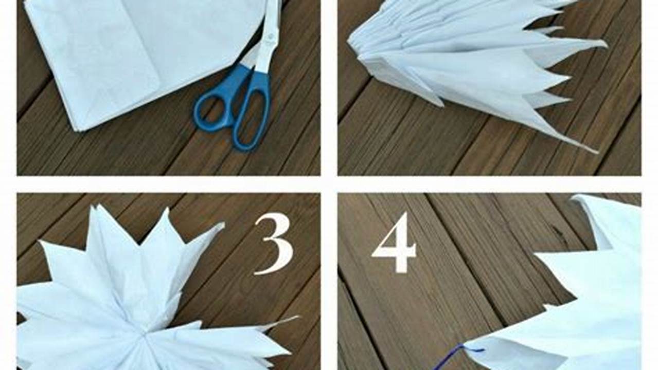 How to Create Enchanting Paper Bag Snowflake Patterns for Festive Decor