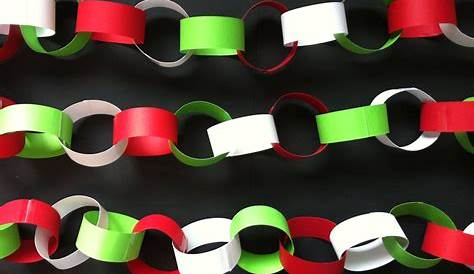Paper Chain Christmas Decorations