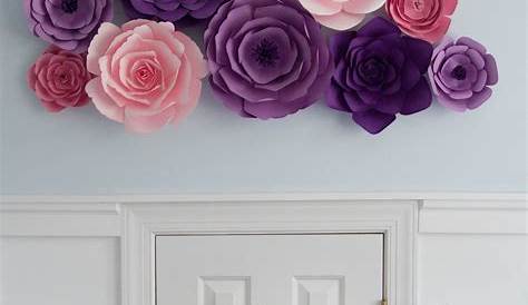 Paper Craft Flowers For Wall Decoration Flower Decor Large Flower Flower