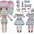 paper doll dress for christmas