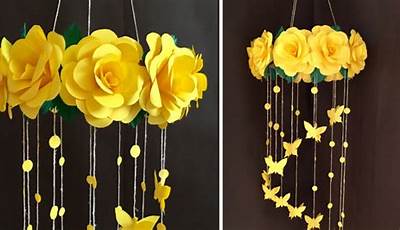 Paper Flower Wall Hanging Home Decor Ideas