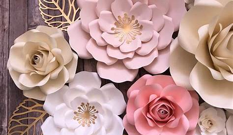 Diy Wall Decor Paper Flowers Youtube