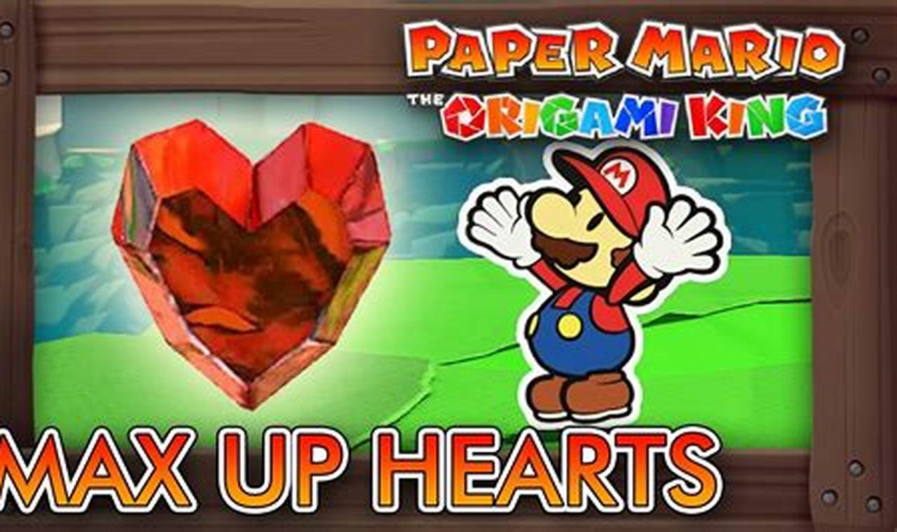 paper mario origami king all heart pieces