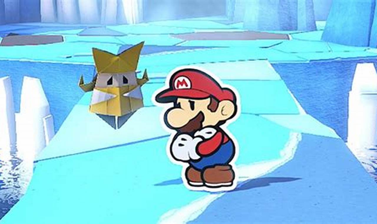 paper mario origami king ice heart