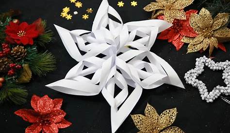 Paper Snowflake Christmas Decoration 40 DIY s Ideas Bored Art