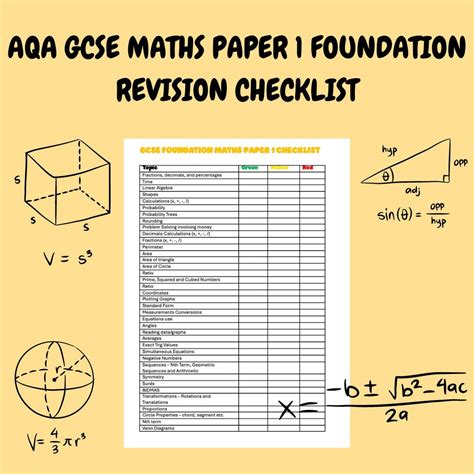Paper 1 Math Gcse