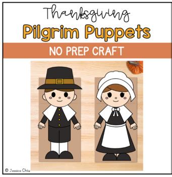 Paper Bag Pilgrim Puppet