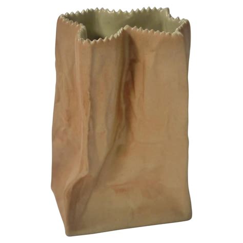 Paper Bag Vase Ceramic