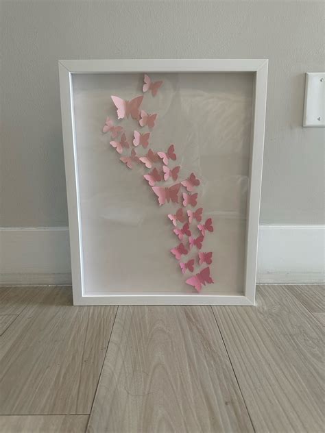 Paper Butterfly Shadow Box