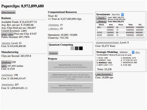 Paper Clip Game Decision Problem