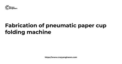 Paper Cup Folding Machine Project