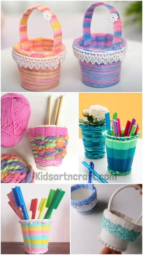 Paper Cup Weaving Craft